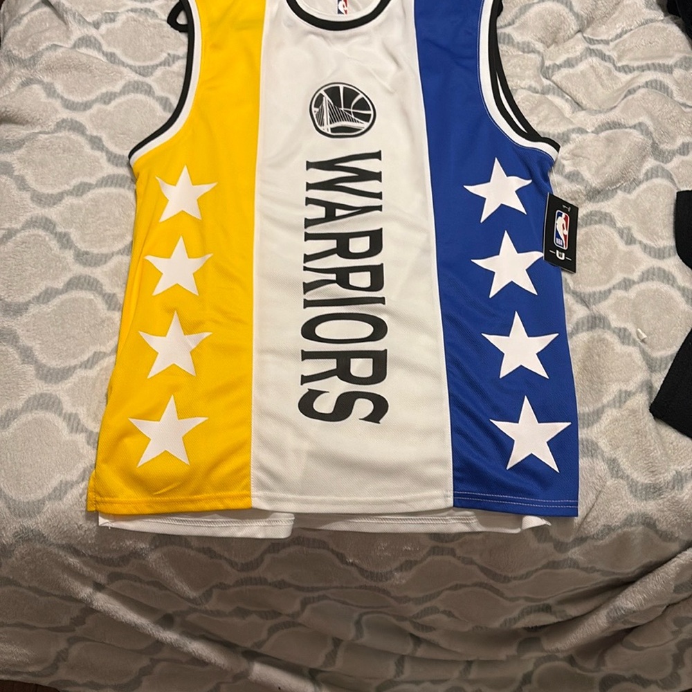 NBA White and Black Jersey